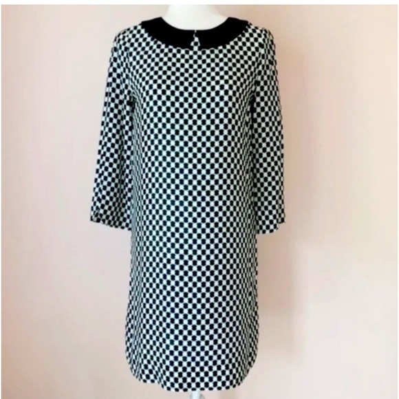 kate spade Dresses & Skirts - Kate Spade Kassia Shift Dress Silk Blend Geo Dot Print size medium